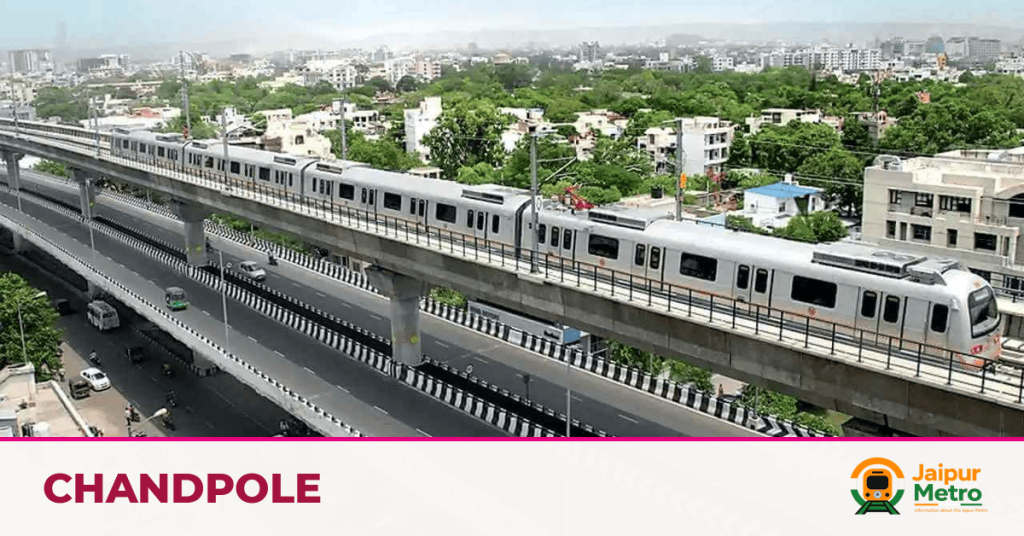 Chandpole station on the Jaipur Metro Pink Line