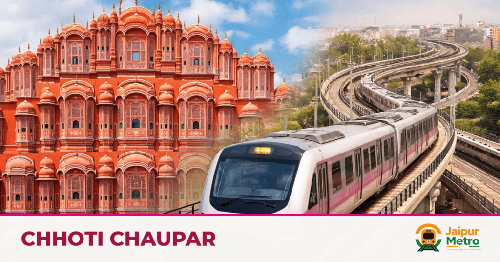 Chhoti Chaupar station on the Jaipur Metro Pink Line