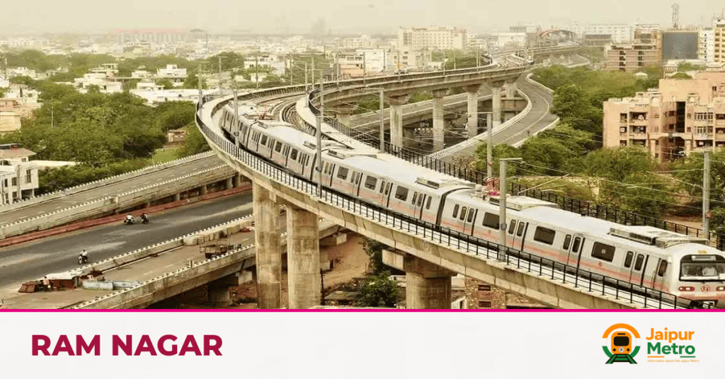 Ram Nagar station on the Jaipur Metro Pink Line