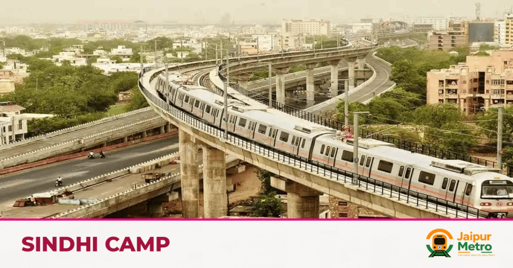 Sindhi Camp station on the Jaipur Metro Pink Line